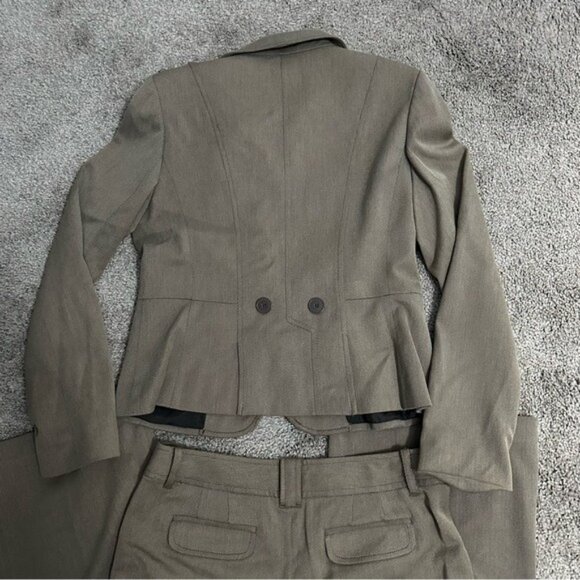 Ann Taylor LOFT Safari Suit Set Taupe Utility Chic Size 6 Workwear - Picture 13 of 16